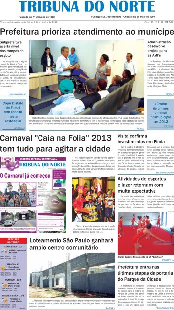 primeira edição sexta-feira 8de fevereiro de 2013 - Tribuna do Norte