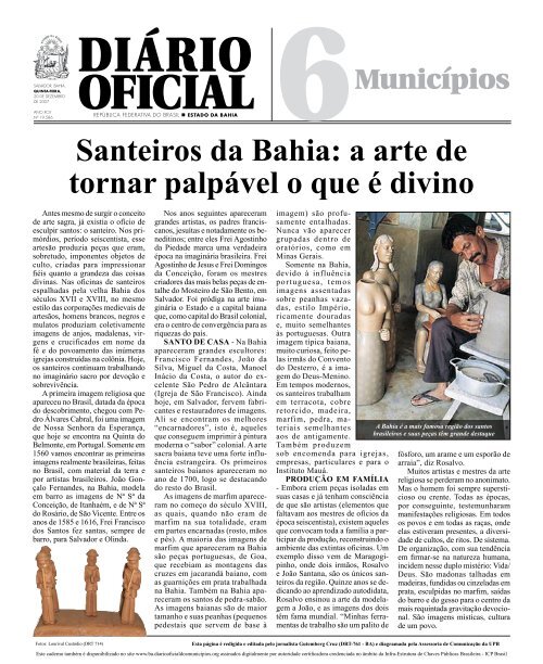 Santeiros da Bahia: a arte de tornar palpável o que é divino