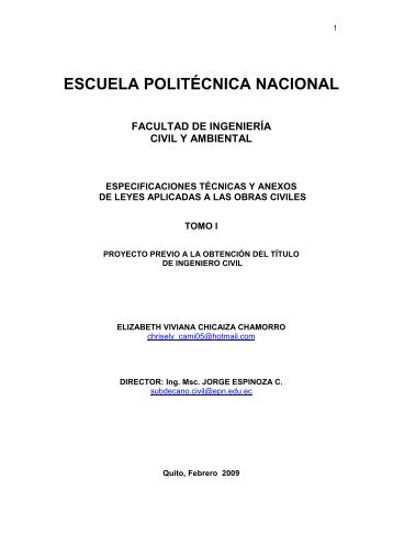3.3 especificaciones técnicas - Repositorio Digital EPN - Escuela ...