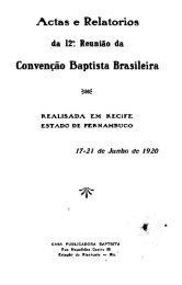 Convenção. Baptista Brasileira