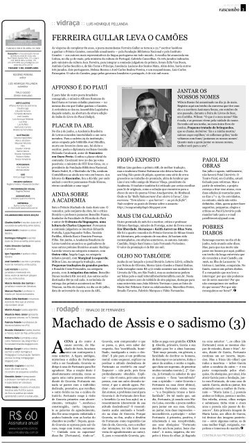 Edição 123 - Jornal Rascunho - Gazeta do Povo