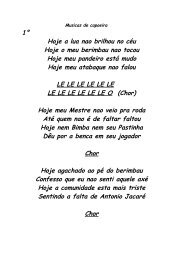 1° Hoje a lua nao brilhou no céu Hoje o meu berimbau nao tocou ...