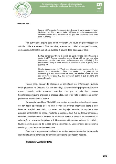 Assistência de enfermagem a recém-nascidos ... - Rede Sindical