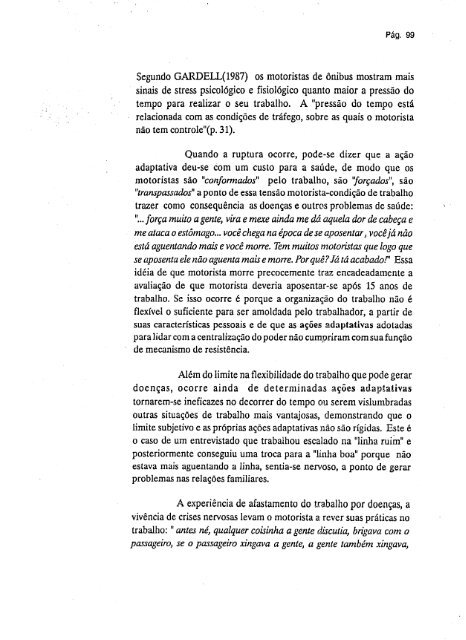 abordagem psicossocial do trabalho penoso: estudo ... - Fundacentro