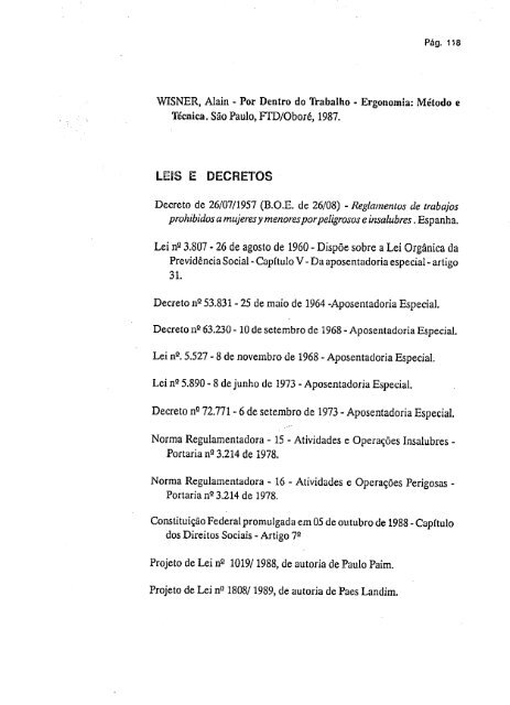 abordagem psicossocial do trabalho penoso: estudo ... - Fundacentro