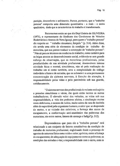 abordagem psicossocial do trabalho penoso: estudo ... - Fundacentro