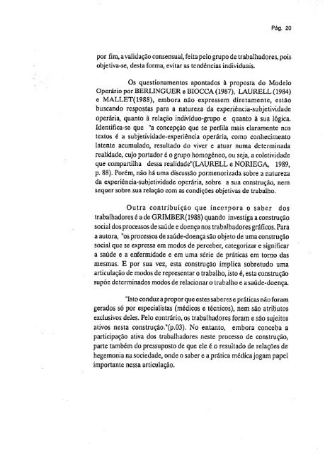 abordagem psicossocial do trabalho penoso: estudo ... - Fundacentro