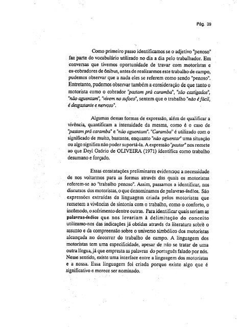 abordagem psicossocial do trabalho penoso: estudo ... - Fundacentro