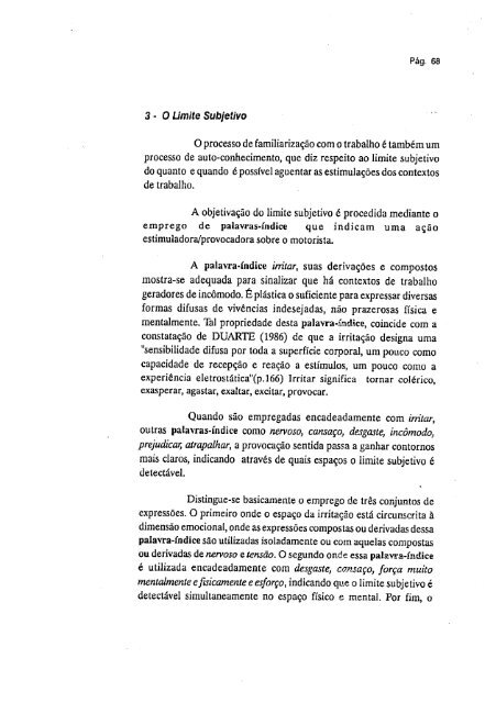 abordagem psicossocial do trabalho penoso: estudo ... - Fundacentro