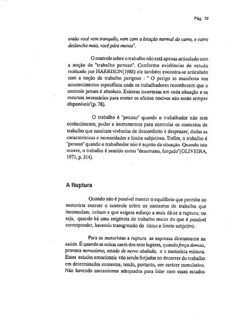 abordagem psicossocial do trabalho penoso: estudo ... - Fundacentro