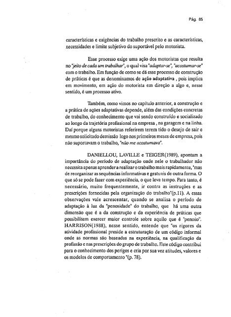 abordagem psicossocial do trabalho penoso: estudo ... - Fundacentro