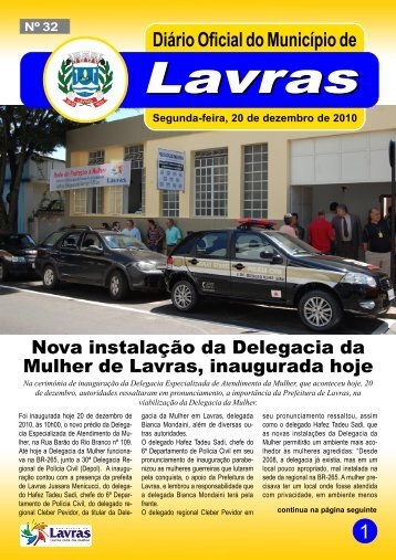 Edição nº 032 – 20/12/2010 - Prefeitura Municipal de Lavras