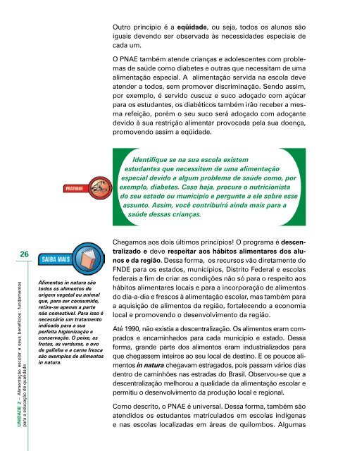 Política de Alimentação - Ministério da Educação