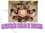 Alimentação escolar - Secretaria da Educação de Sorocaba