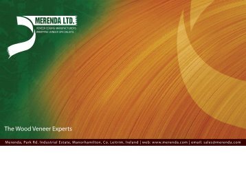 The Wood Veneer Experts - Merenda Edging Veneers