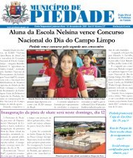 Jornal Município de Piedade - Edição 156 - Piedade - Governo do ...