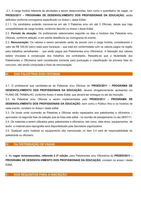 Edital nº 03, 2ª edição. - Prefeitura de Palmas
