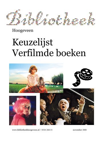 Keuzelijst Verfilmde boeken - Openbare Bibliotheek Hoogeveen ...