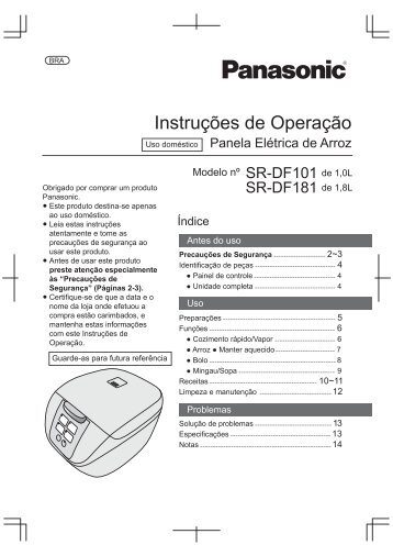 Manual Gourmet Cooker.pdf - Panasonic