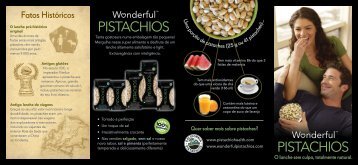 Baixar nosso folheto - Wonderful™ Pistachios