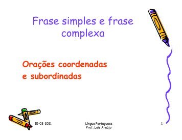 (Microsoft PowerPoint - Frase simples e frase complexa.ppt [S\363 ...