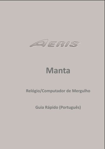 Manual Aeris Manta - Infinity Sports