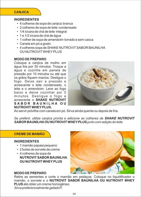 RECEITAS - Nutrovit.com.br