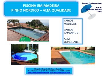 piscina em madeira pinho nordico – alta qualidade - Mergulho ...