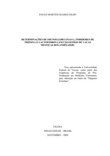 paulo martins soares filho determinações de imunoglobulinas ... - UFV