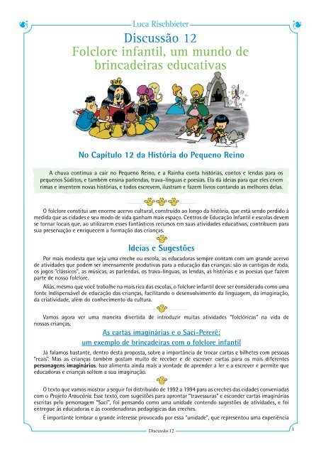 BRINCADEIRAS FOLCLÓRICAS - Brincadeiras populares do folclore brasileiro -  Educação infantil 