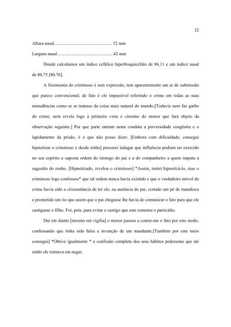 1 Mestiçagem, degenerescência e crime Dr. Nina Rodrigues ...