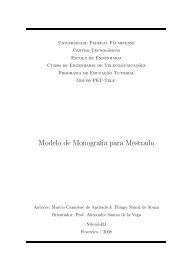 Modelo de Monografia para Mestrado - UFF