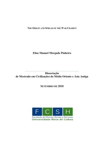 Elias Manuel Morgado Pinheiro Dissertação de Mestrado em ...