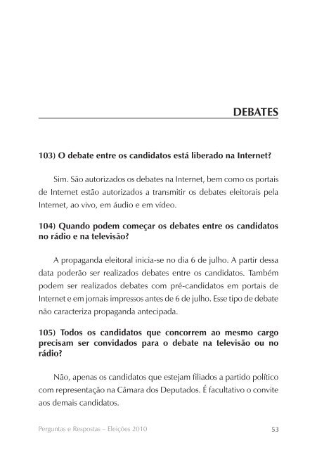 Perguntas e Respostas – Eleições 2010 (PDF – 1.3MB