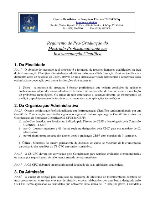 Requerimento de Inscrição PF, PDF, Pós-graduação