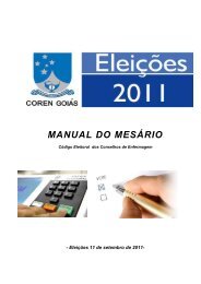 Manual do Mesário. (clique aqui) - Coren