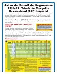 Aviso de Recall de Segurança: EANx32 Tabela de Mergulho ... - Padi