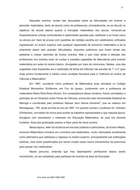 PROCESSO SELETIVO ESTENDIDO NA UFPR: UM MERGULHO ...