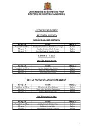 Lista dos mesários - Uepa