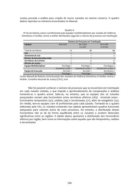 2.2 Os Juizados de Violência Doméstica e Familiar - Observatório ...