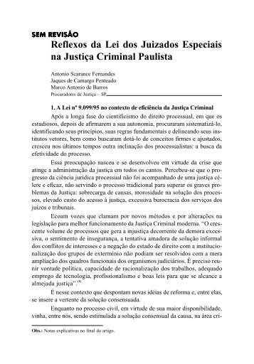 Reflexos da Lei dos Juizados Especiais na Justiça ... - Revista Justitia