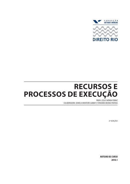 Recursos e Processo de Execução - Cadernos Colaborativos ...