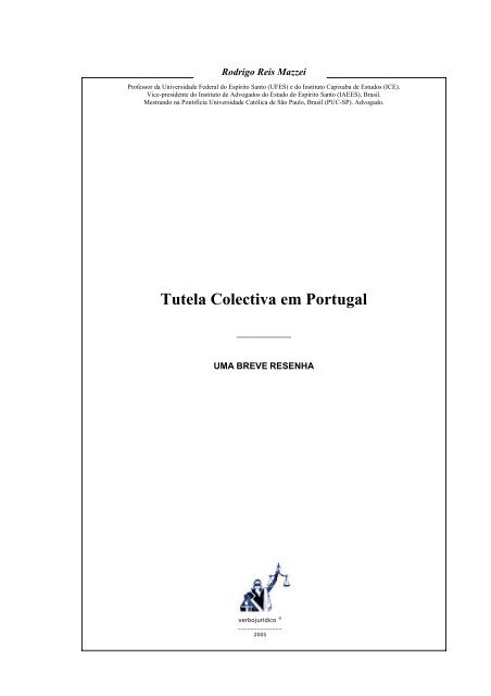 Tutela Colectiva em Portugal: Uma breve resenha - Verbo Jurídico