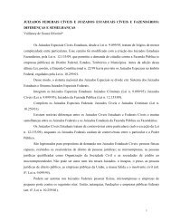 juizados federais e estaduais cíveis e fazendários - Justiça Federal