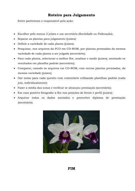 Laelia purpurata – Julgamento – (2005) - Orquidário Carlos Gomes