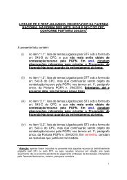 lista de re e resp julgados, em desfavor - PGFN - Procuradoria-Geral ...