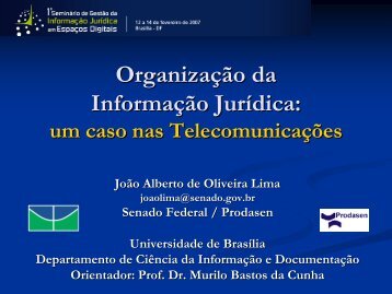 12-JOÃO LIMA - Organizacao da Informação Juridica