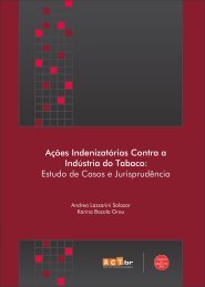 Ações Indenizatórias Contra a Indústria do Tabaco - Aliança de ...