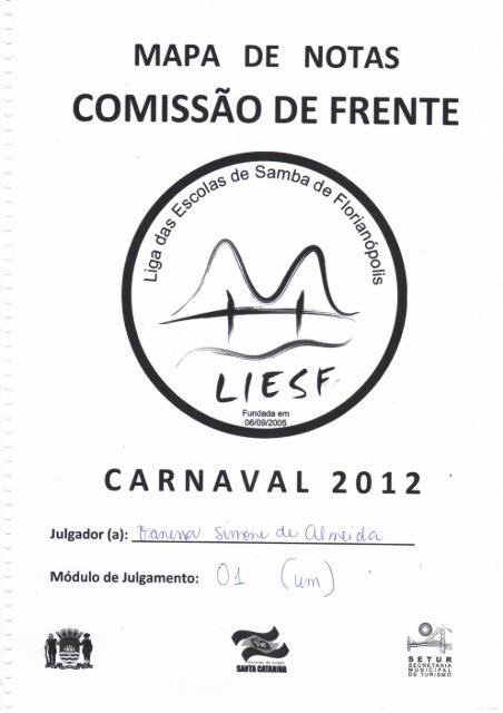 MAPA DE NOTAS CARNAVAL 2012 - clicRBS