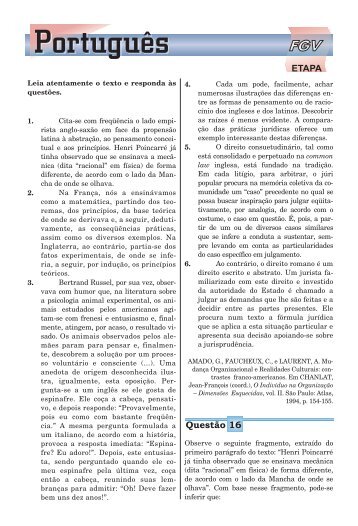 lingua portuguesa - Oficina do Estudante